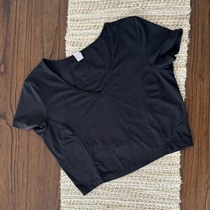 Yogalicious Black Crop Top